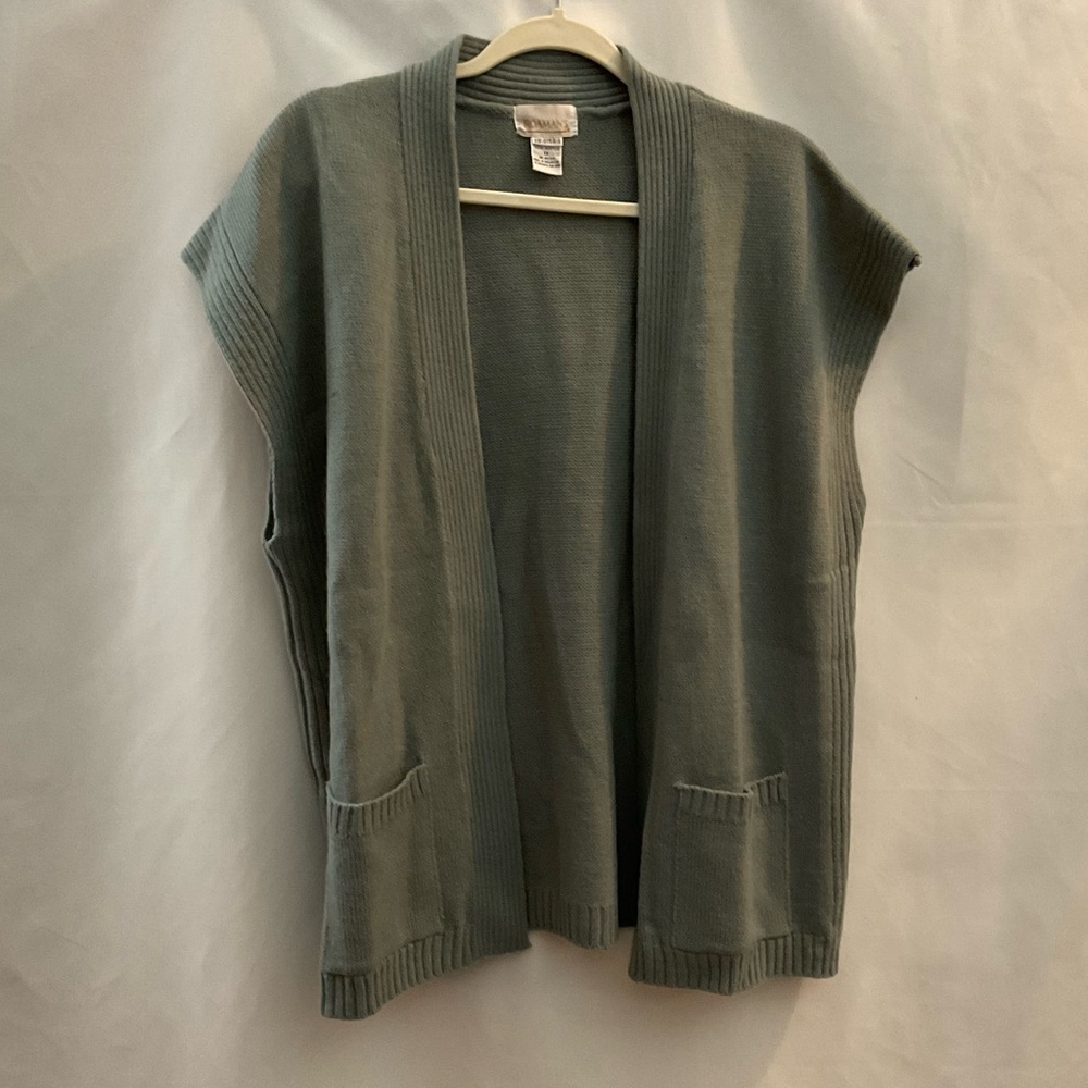 Roaman’s 100% Acrylic Vest Grey 1X